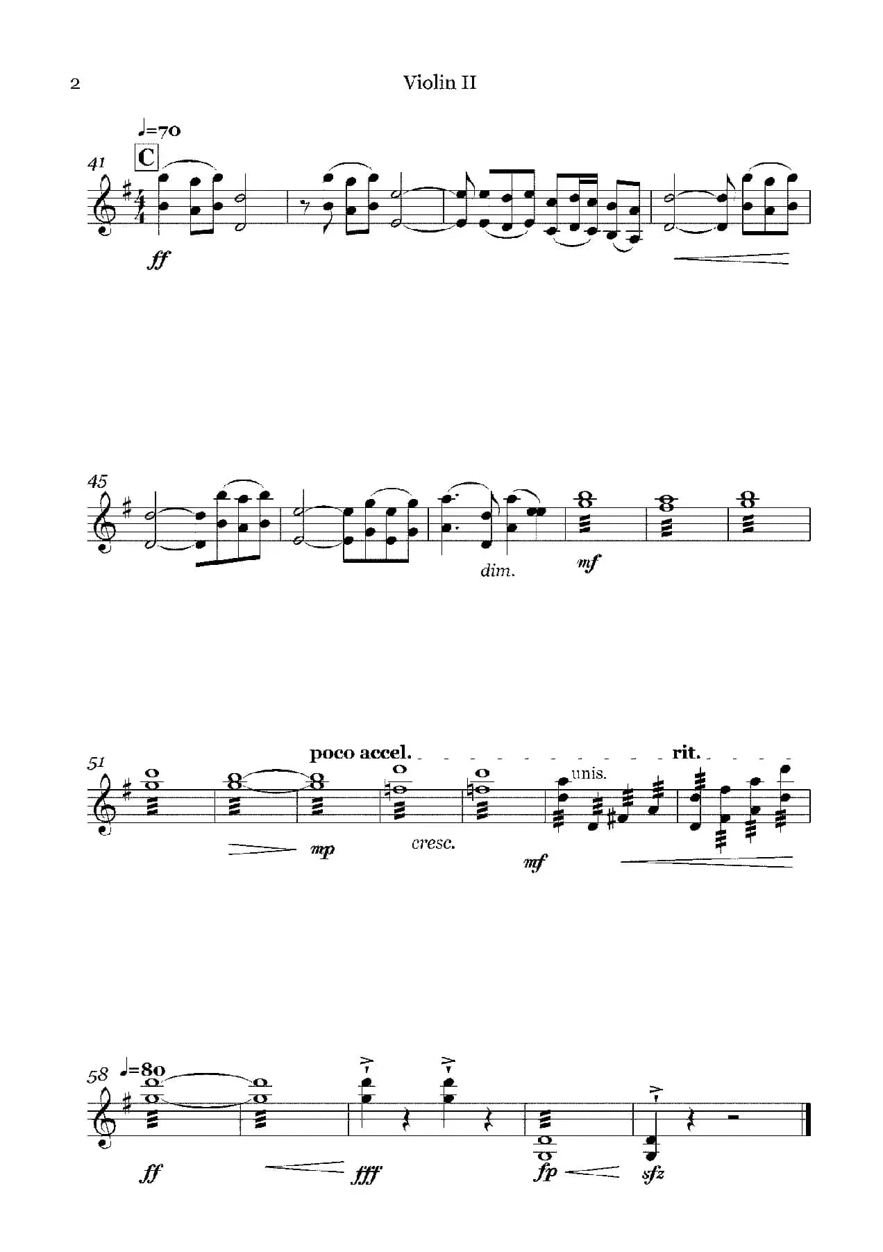 《华夏礼赞音乐史诗》序曲（弦乐组分谱）