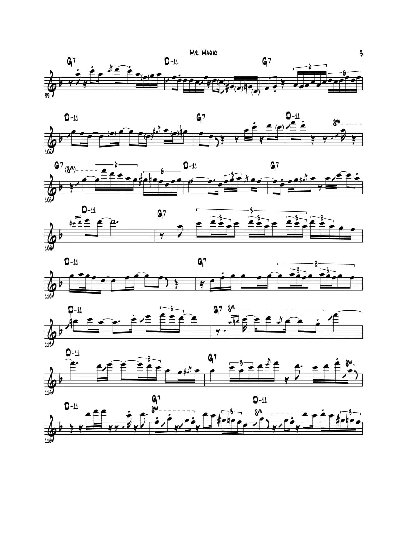 Mr Magic（次中音萨克斯）