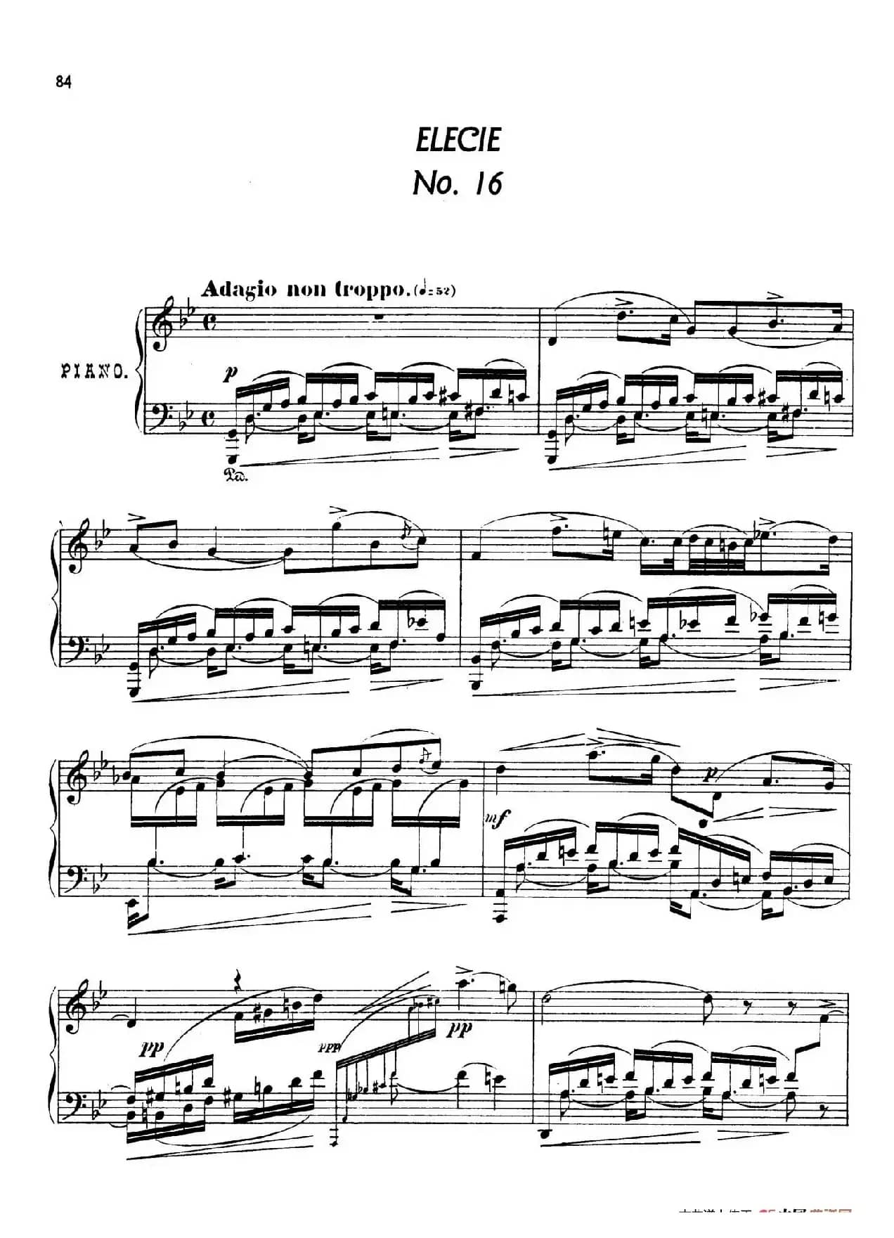 24 Characteristic Pieces Op.36（24首性格小品·16）