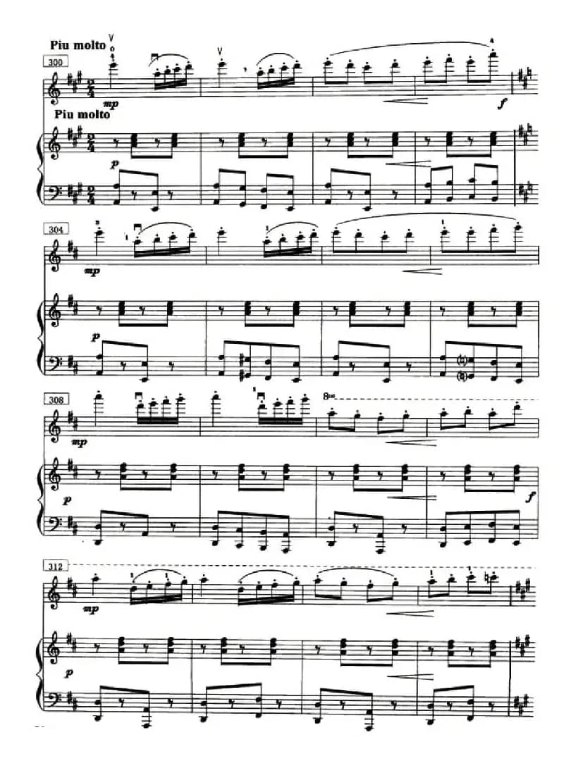 鼓声（小提琴+钢琴）