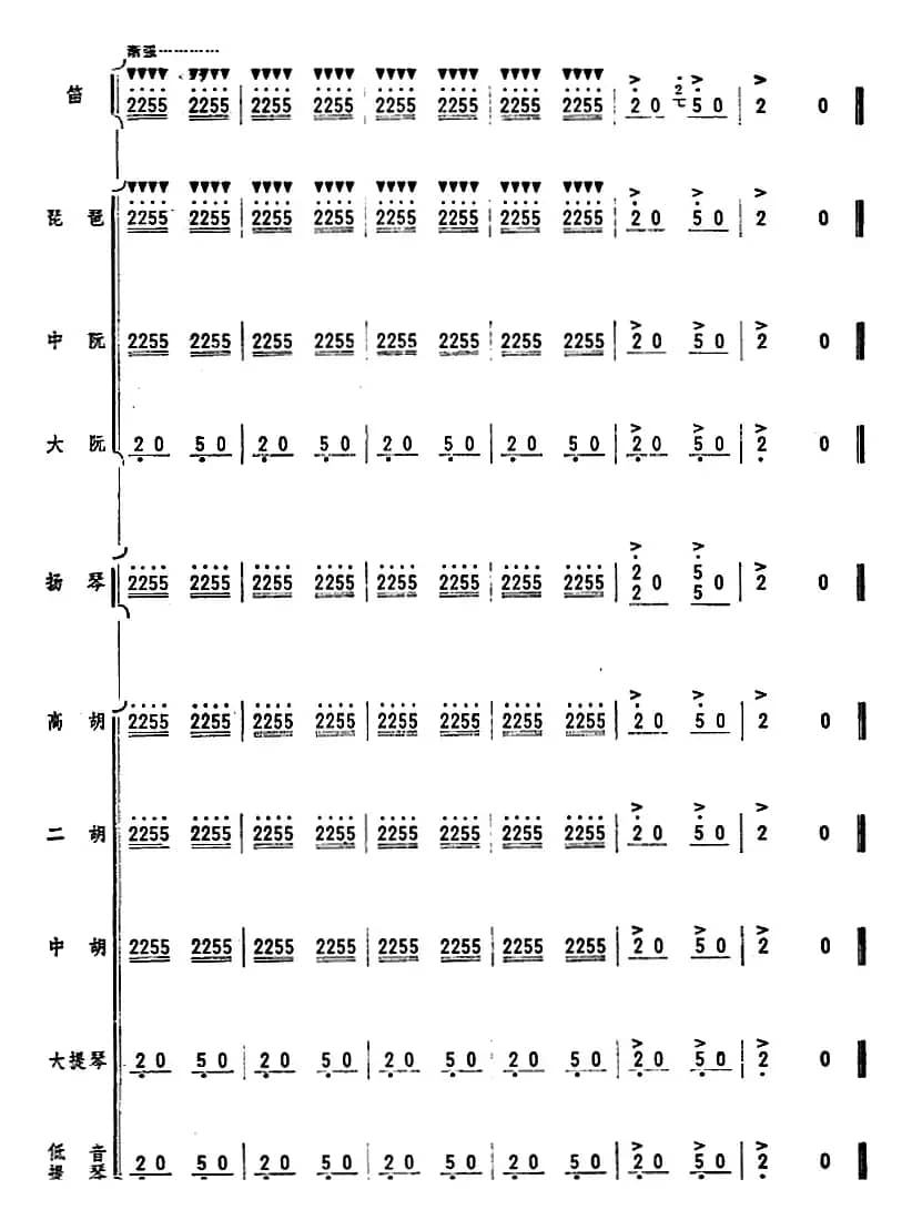 人民的邮递员（笛子独奏+乐队伴奏曲总谱）