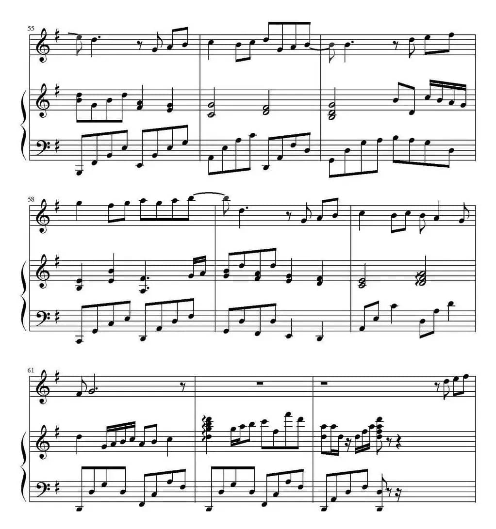 遇见（钢琴伴奏谱）