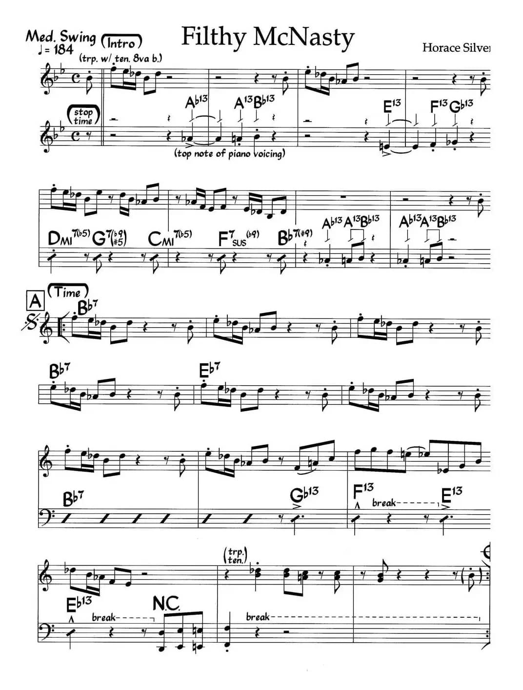 Filthy McNasty（爵士钢琴曲）