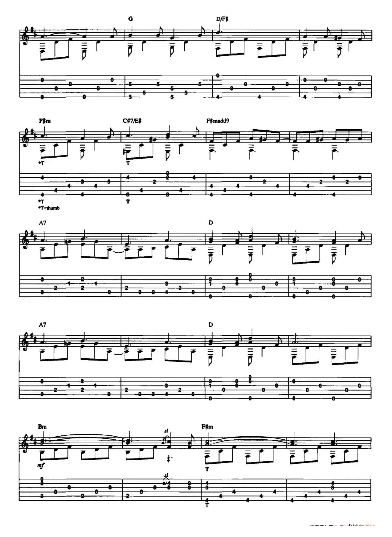 20首经典圣诞颂歌吉他乐谱（20）