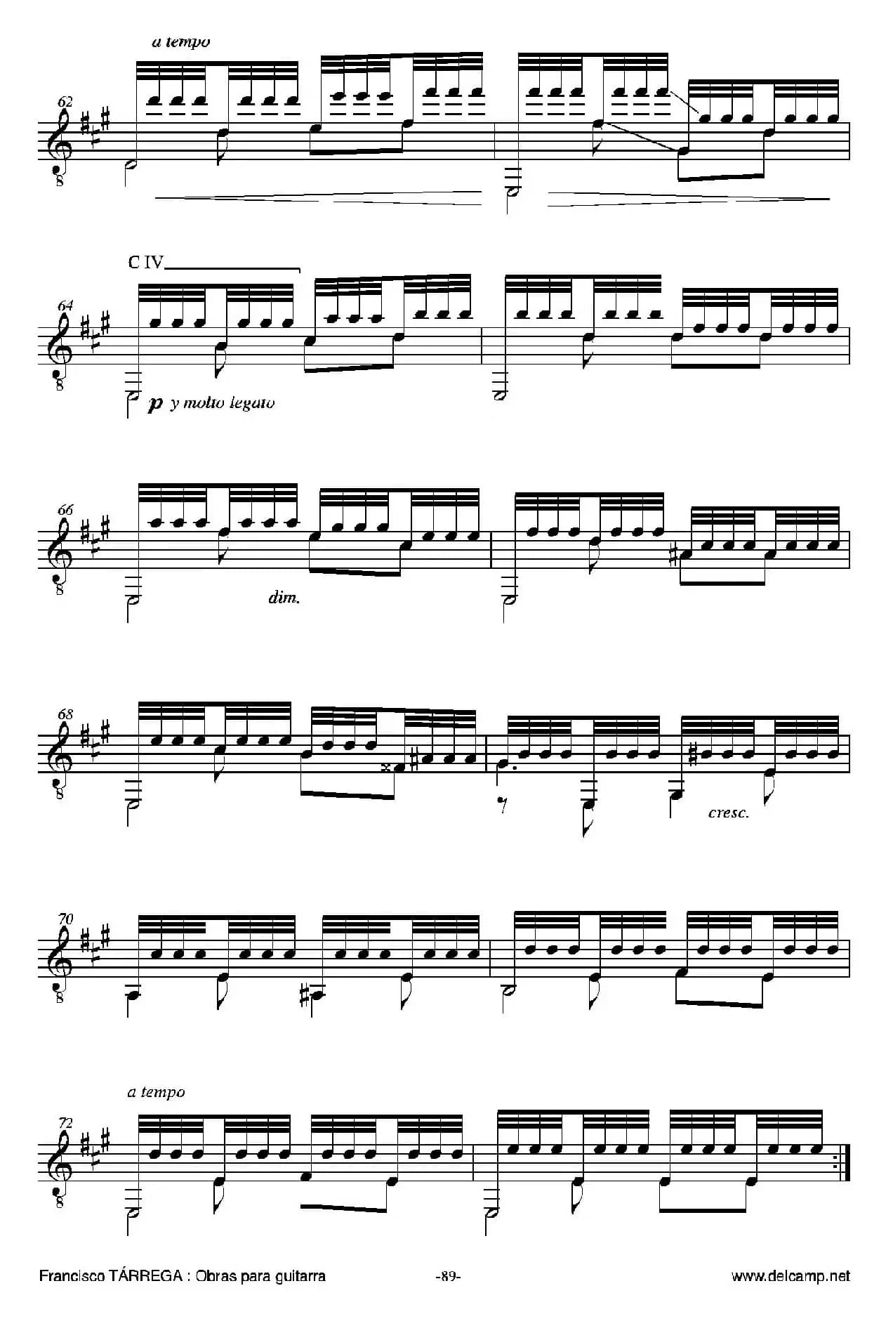 《塔雷加作品全集》第5部分（古典吉他）