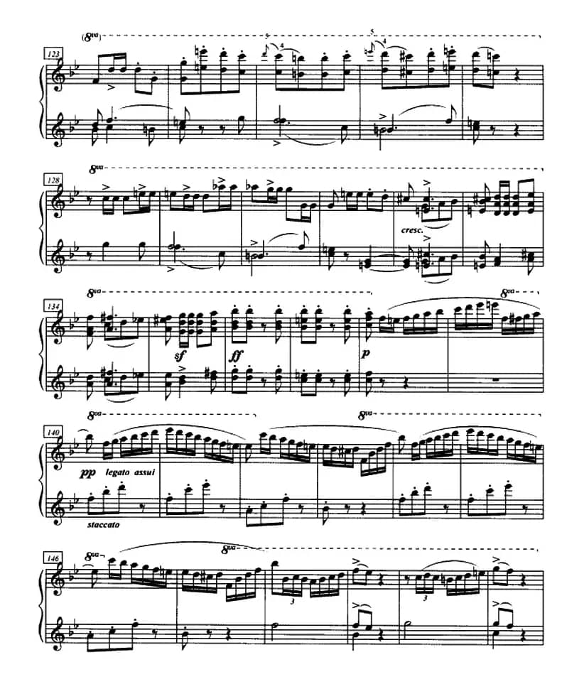 加洛普即兴曲（四手联弹、第一钢琴）