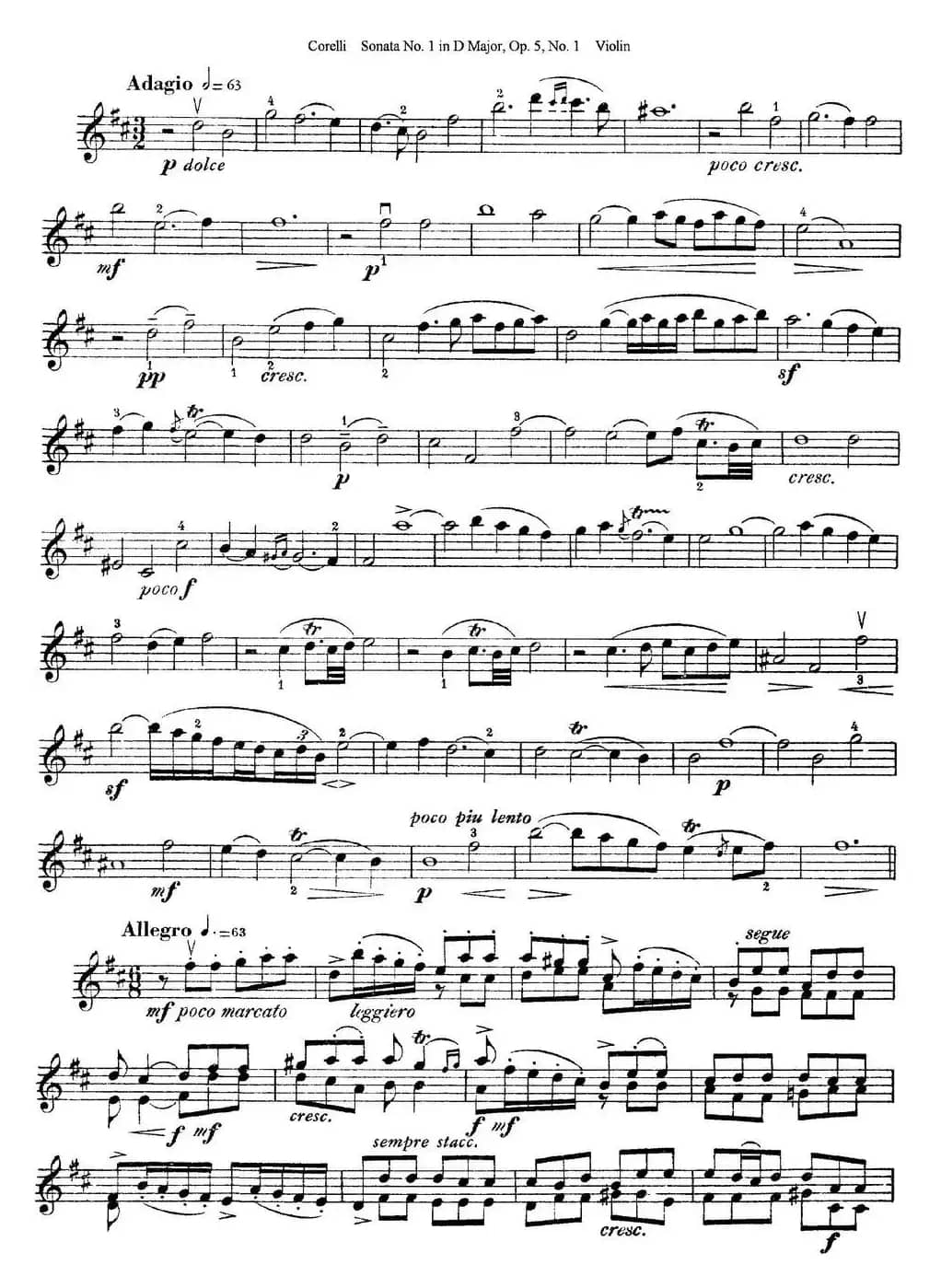 Sonata No.1 in D MajorOp.5 No.1
