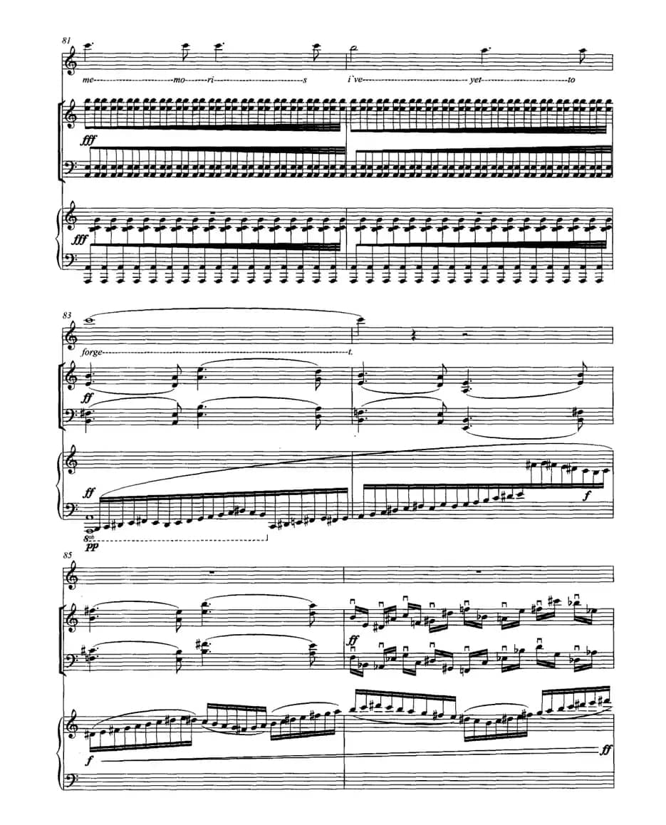 还没遗忘的记忆（女高音+小提琴+大提琴+钢琴）