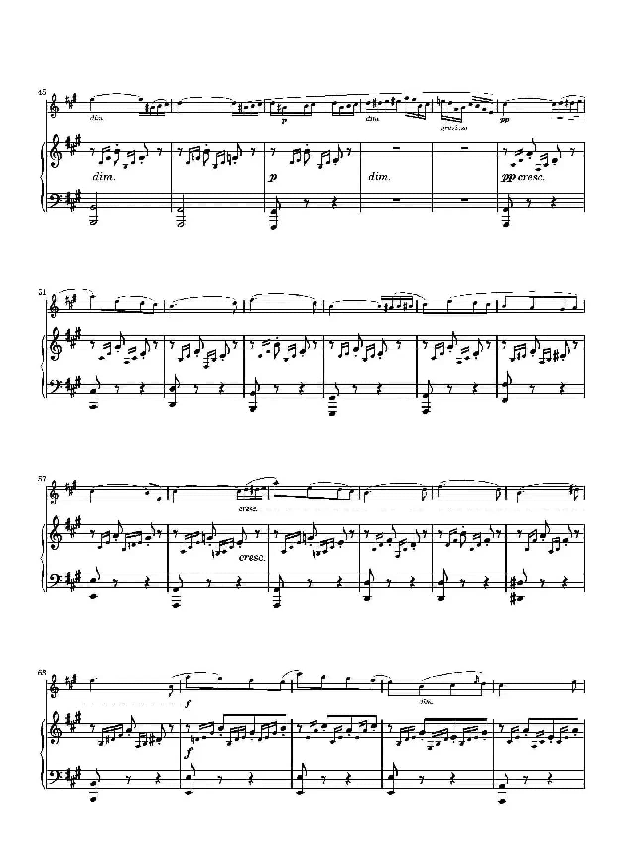 春之歌（Spring Song）作品62 （长笛+钢琴）