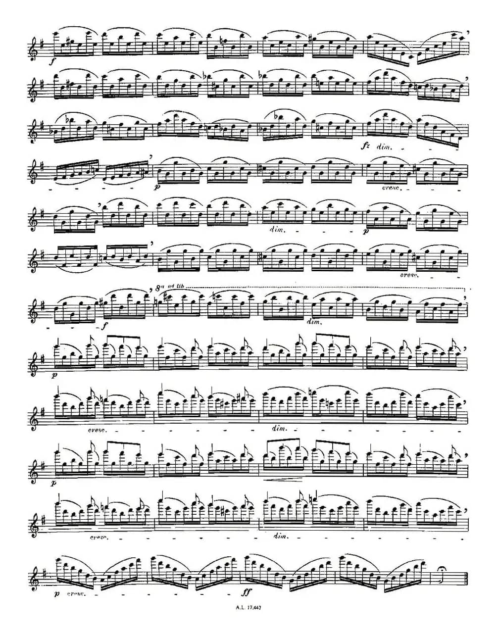 Moyse - 25 Studies after Czerny flute 之19（25首改编自车尔尼作品的练习曲）