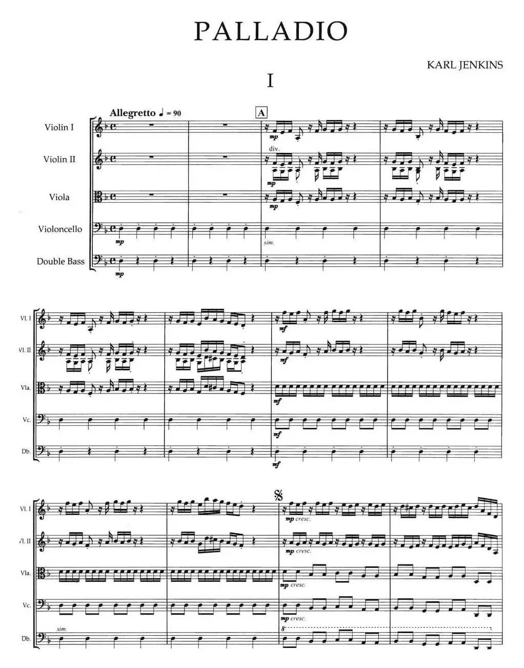 PALLADIO（弦乐四重奏）