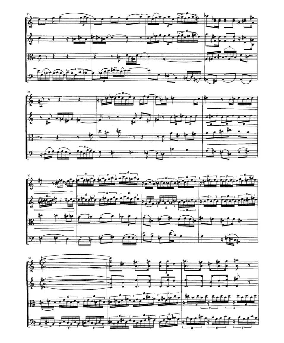 弦乐四重奏第二乐章