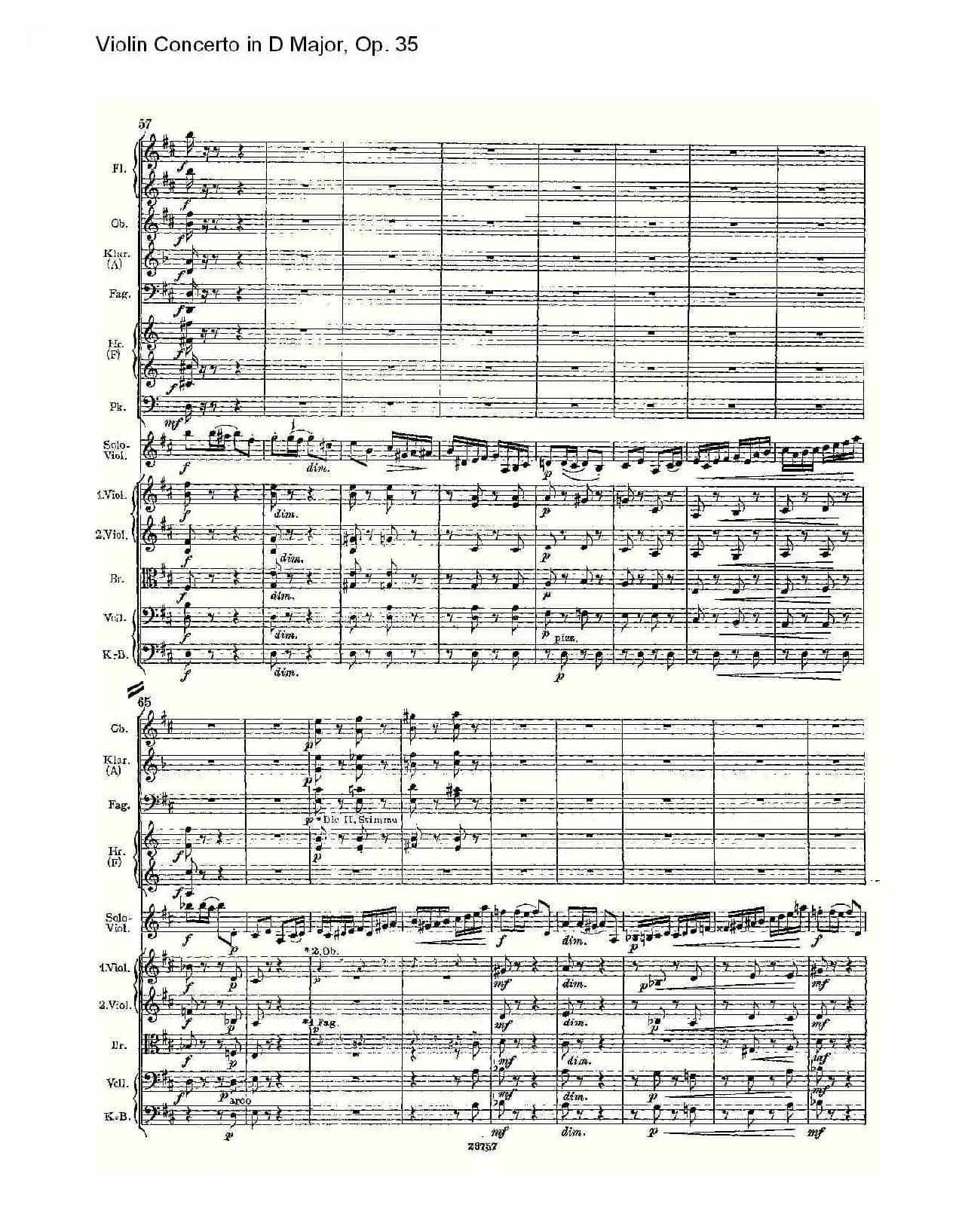 D大调小提琴协奏曲, Op.35第三乐章（一）