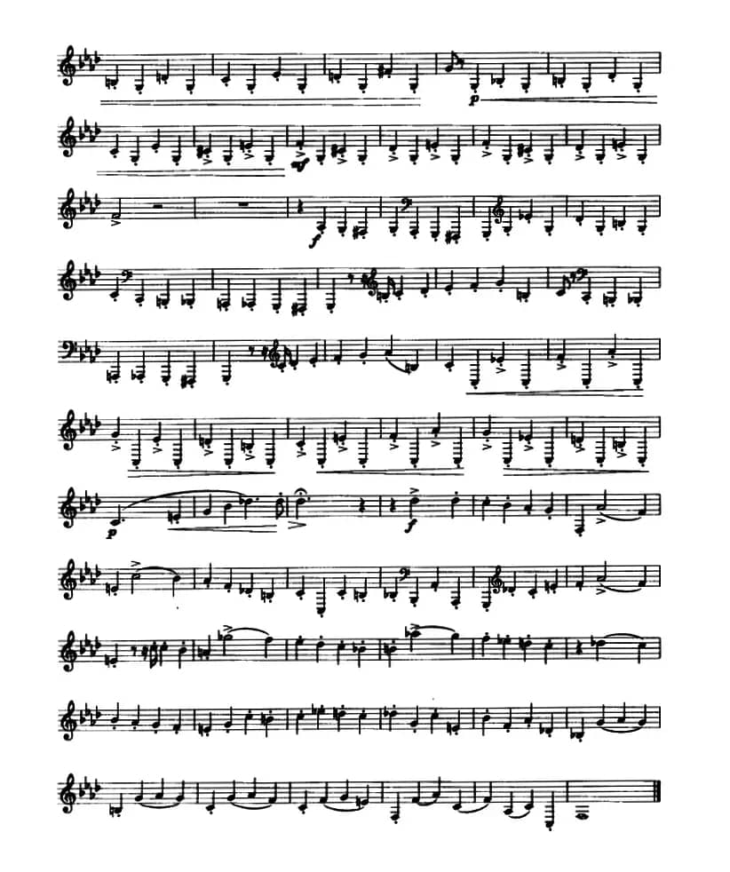 圆号入门综合练习30例（22——30）