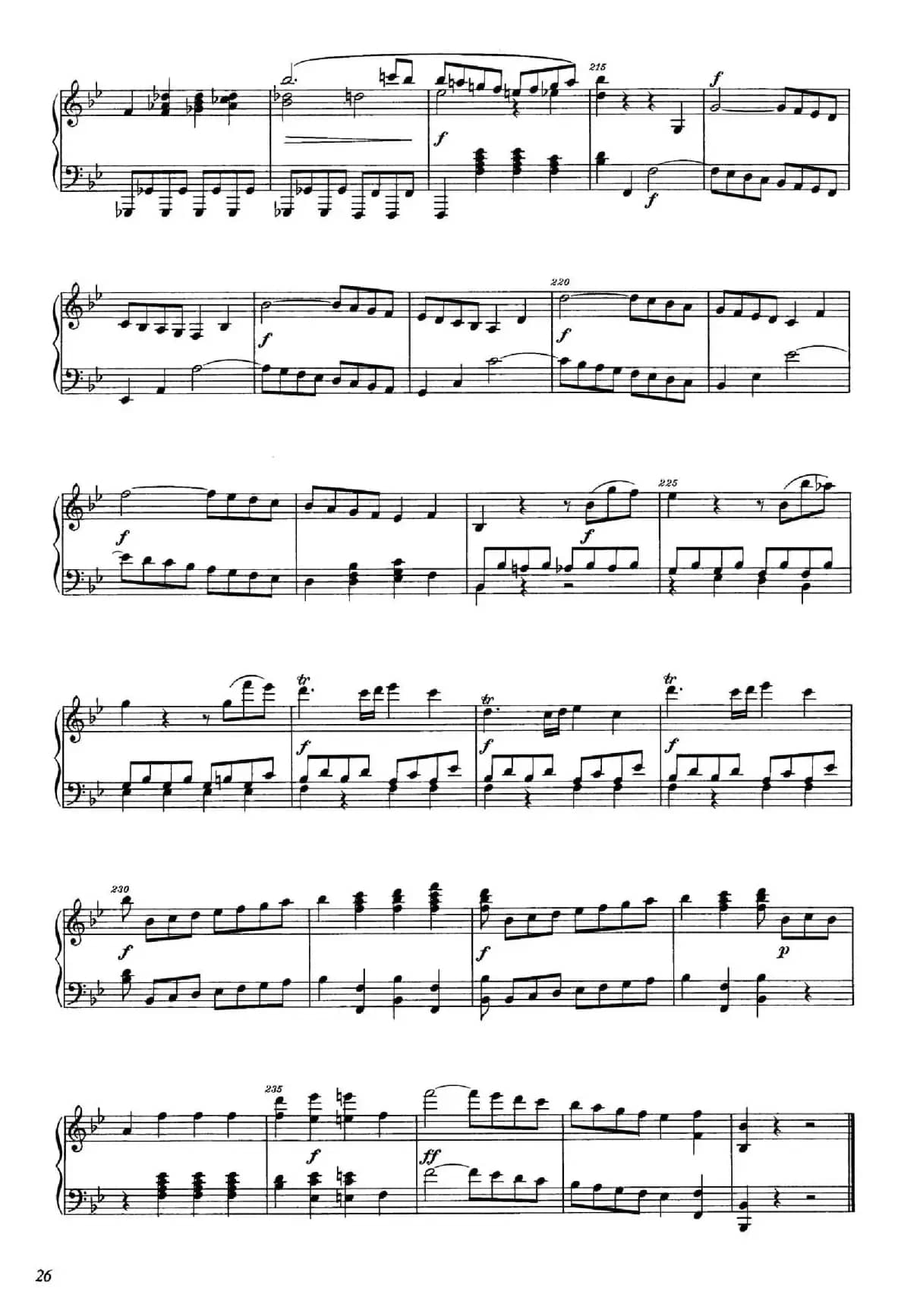 降B大调钢琴奏鸣曲 （Piano Sonata in B-flat Major Op.1）