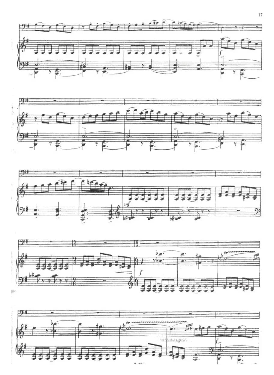 CONCERTINO（Ⅲ）（钢琴伴奏巴松协奏曲）