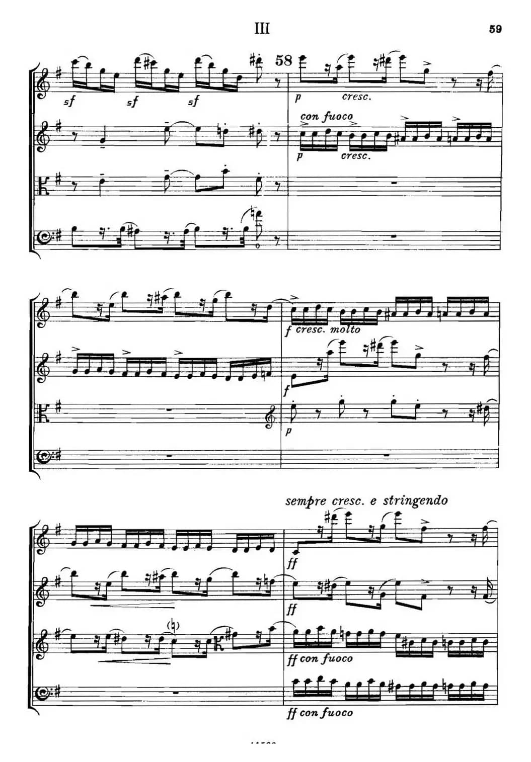 QUARTET Op.83（第三部分）（弦乐四重奏）