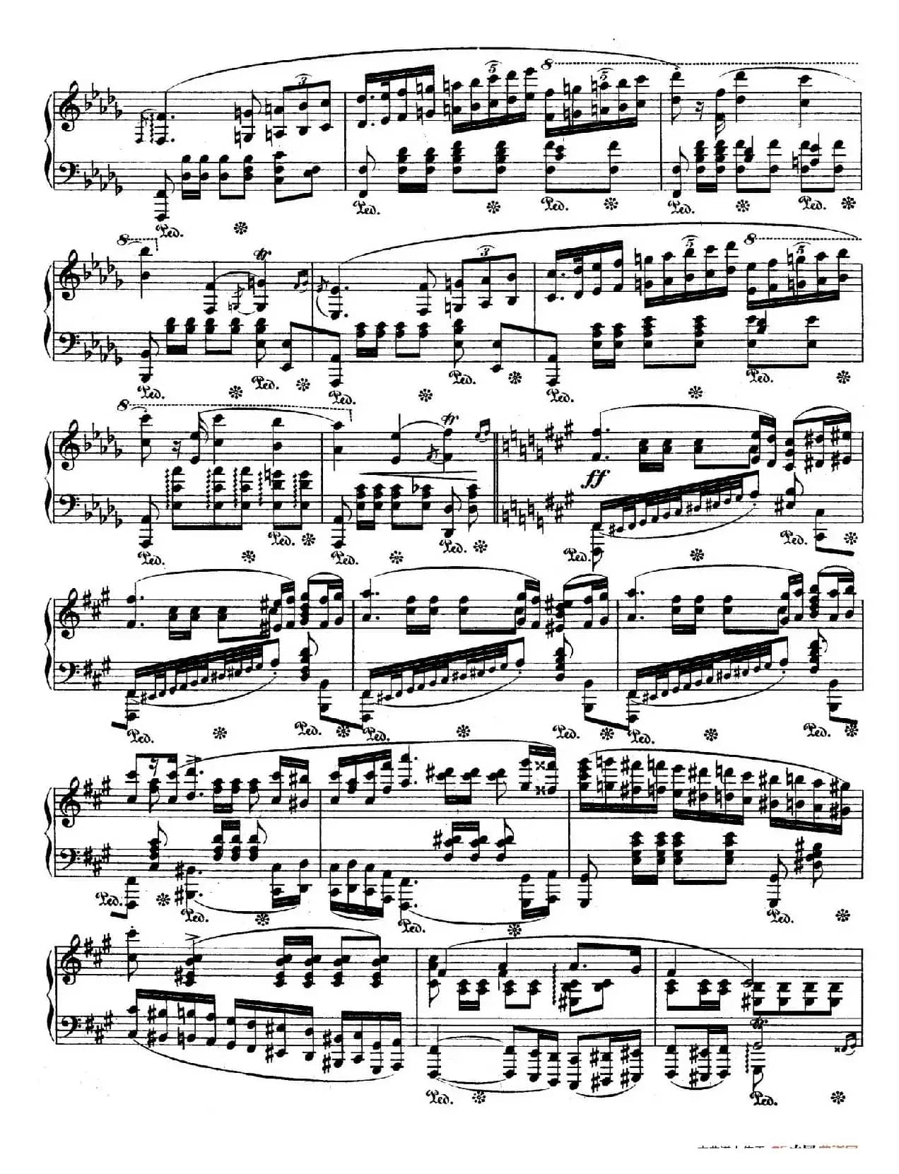 Polonaise in f-Sharp Minor Op.44（升f小调波兰舞曲）