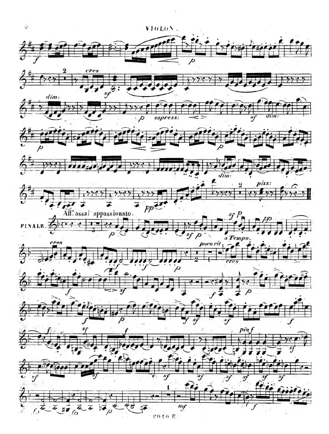 Piano Trio No.1 in d Minor Op.49（d小调第一钢琴三重奏·小提琴独奏版）