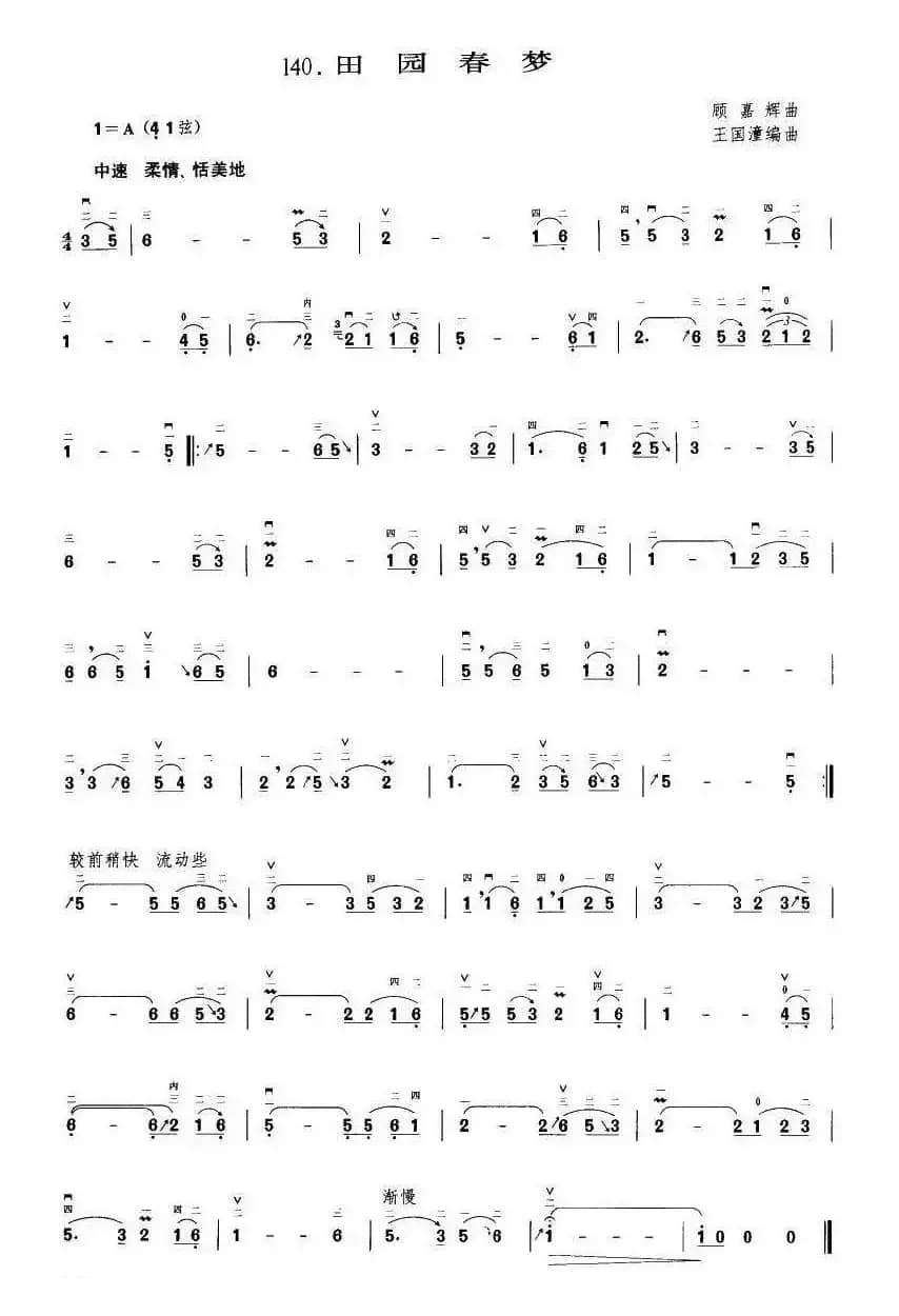 田园春梦（王国潼编曲）