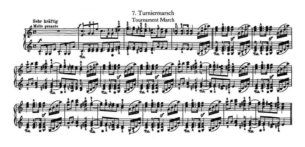 12首为孩子们而作的四手联弹曲 Op.85（四手联弹）（7）