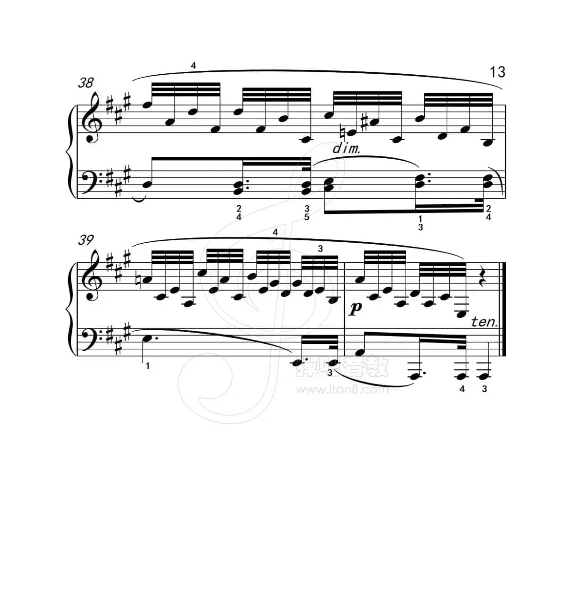 练习曲 37（克拉莫钢琴练习曲60首）