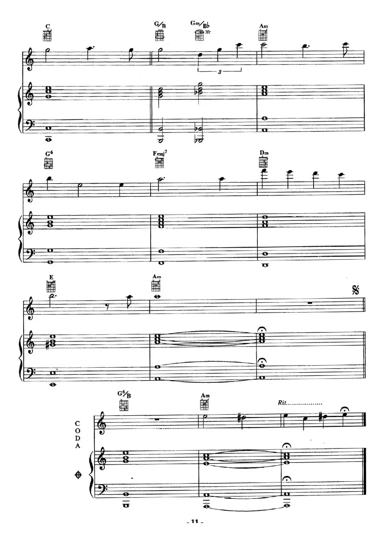 电影配乐大师莫瑞康最佳20首钢琴谱（Best of Ennio Morricone·2）