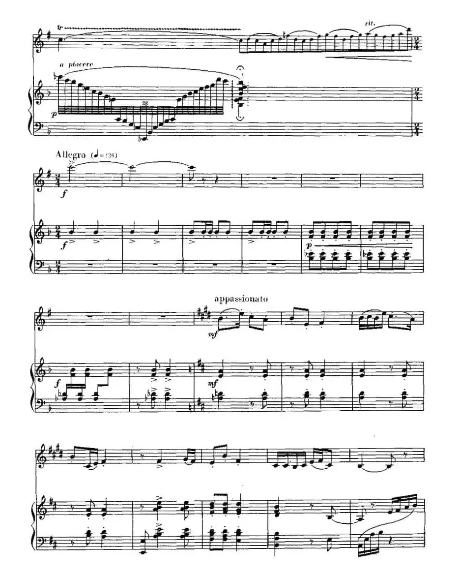 大巴山的春天（单簧管+钢琴伴奏）