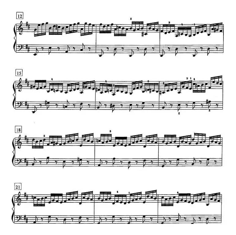 钢琴教程第八级 复调曲（前奏曲与赋格 《平均律》Ⅰ No.5）