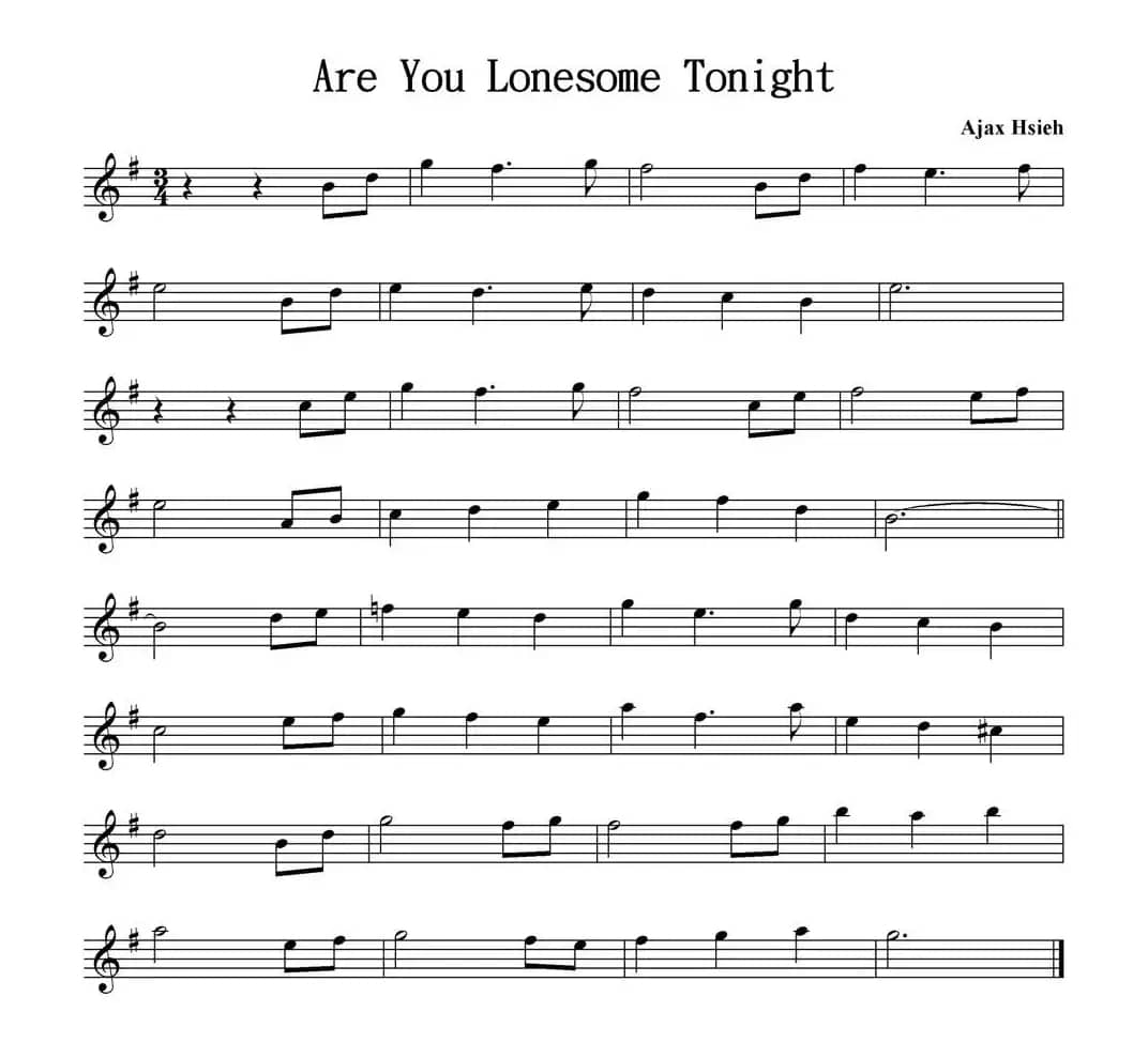 Are You Lonesome Tonight