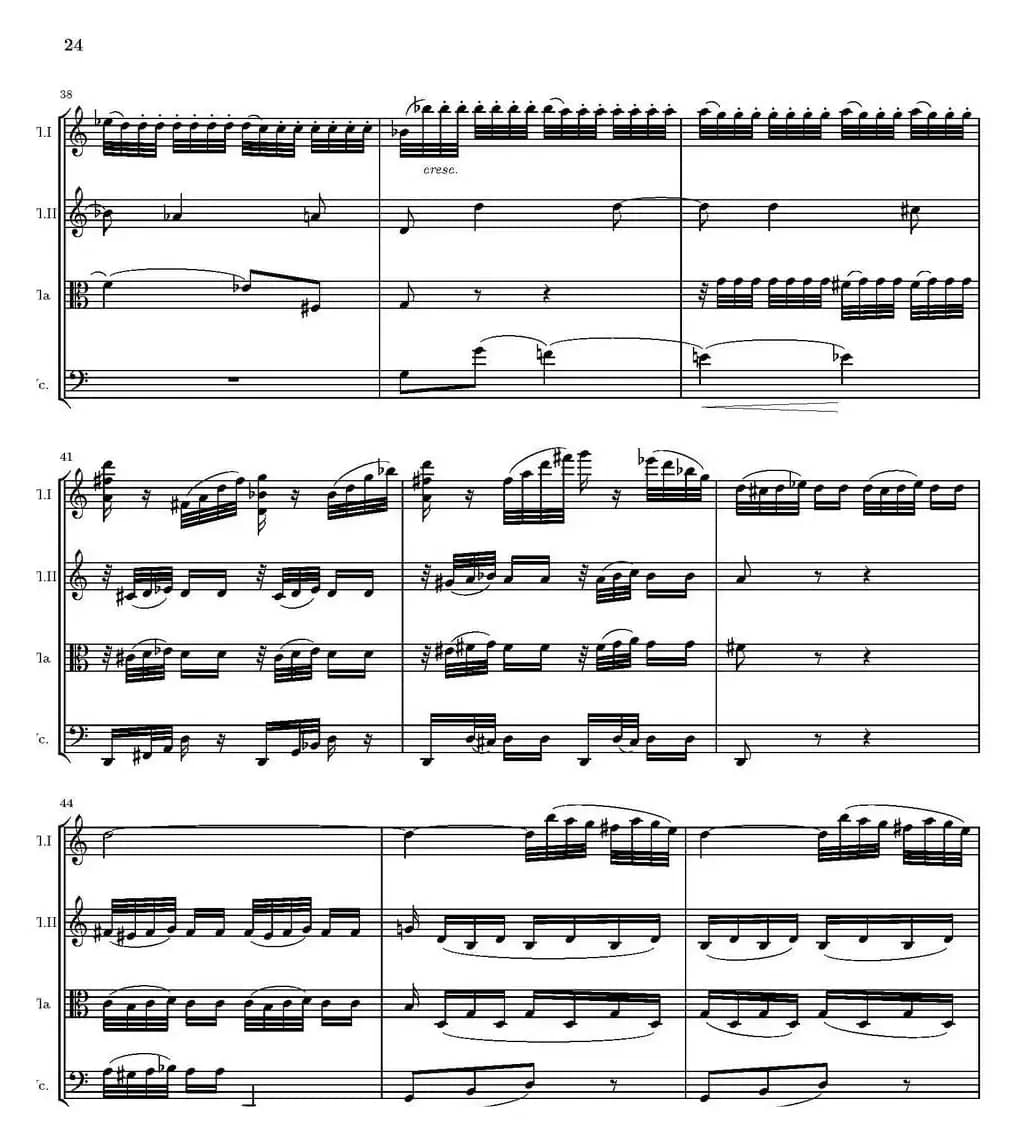 String Quartet nr.18 in E minor（E小调弦乐四重奏、P16-30）