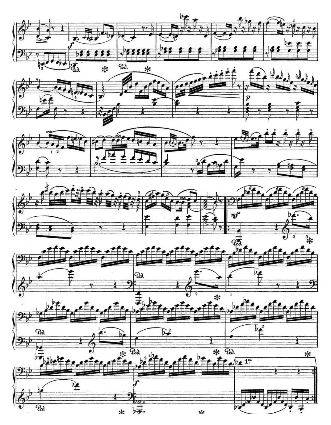 海顿 钢琴奏鸣曲 Hob XVI 49 in E-flat major