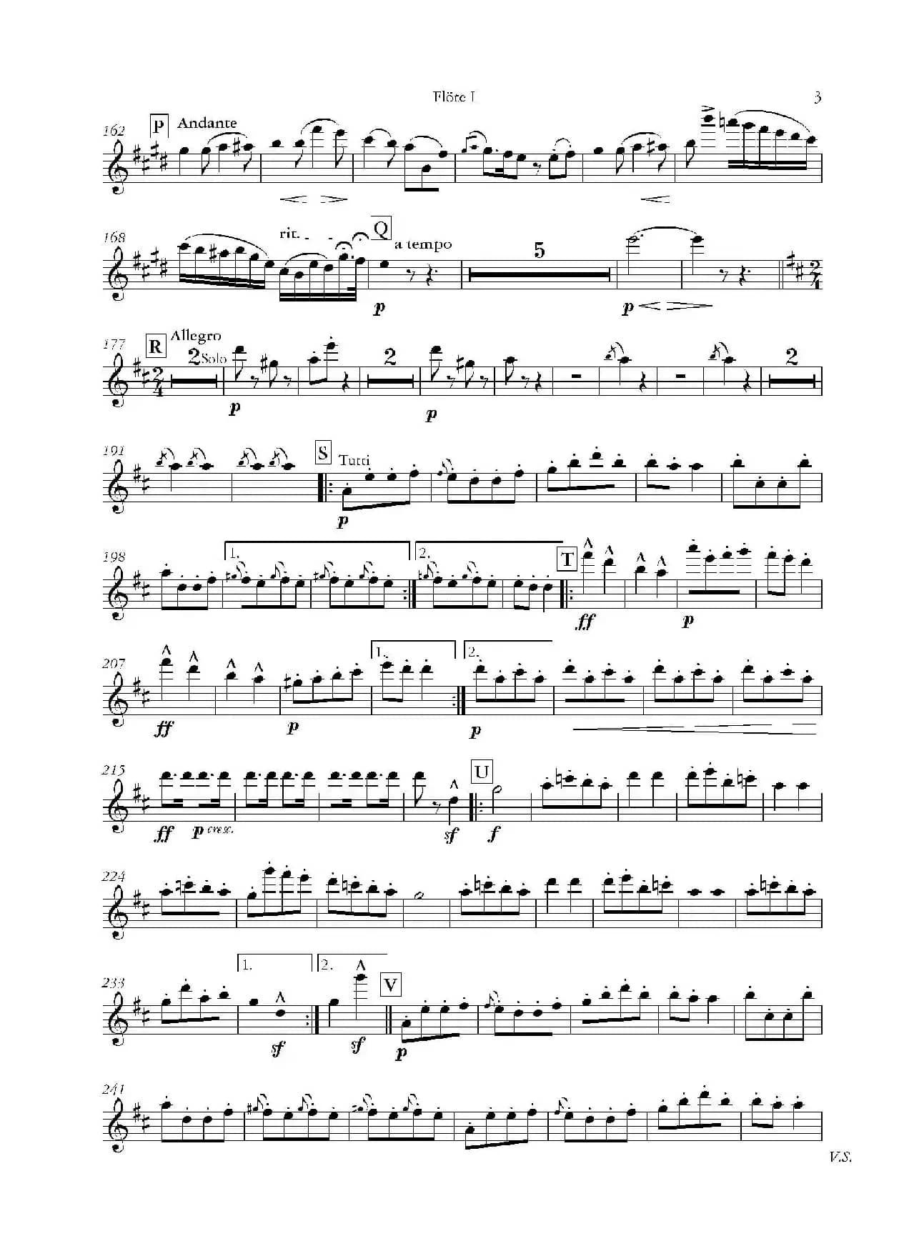 天堂与地狱序曲（管弦乐长笛分谱）