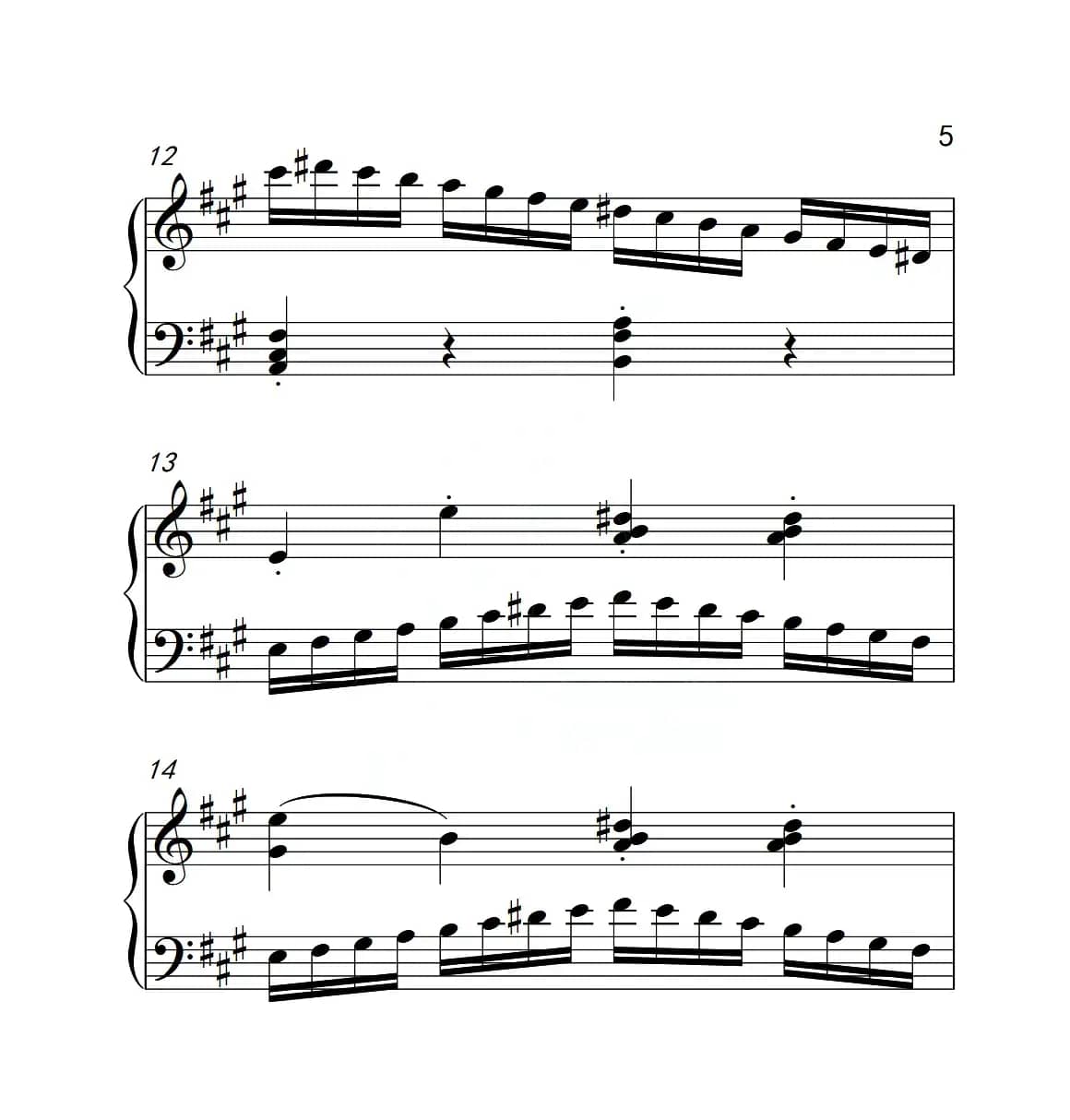 第四级A组 练习曲（中国音乐学院钢琴考级作品1~6级）