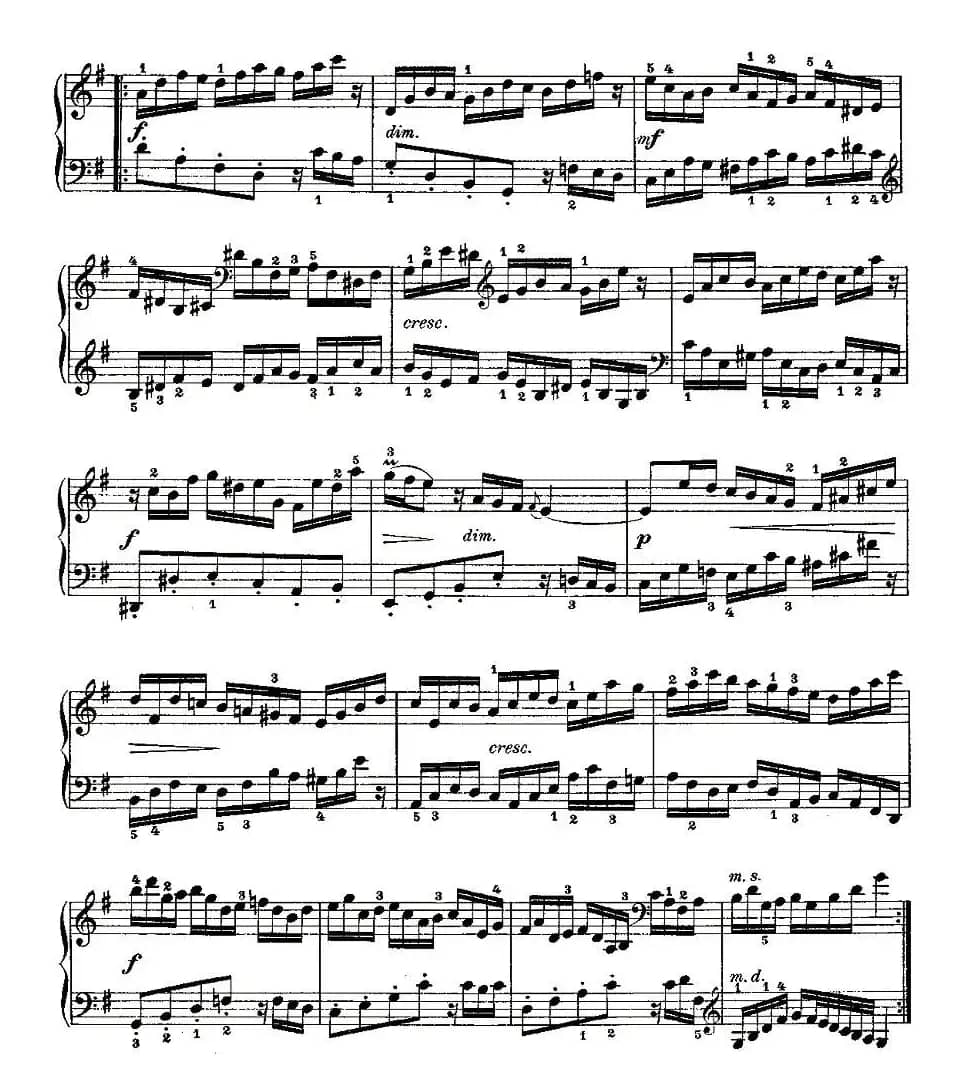 Aria con Variazioni 之八