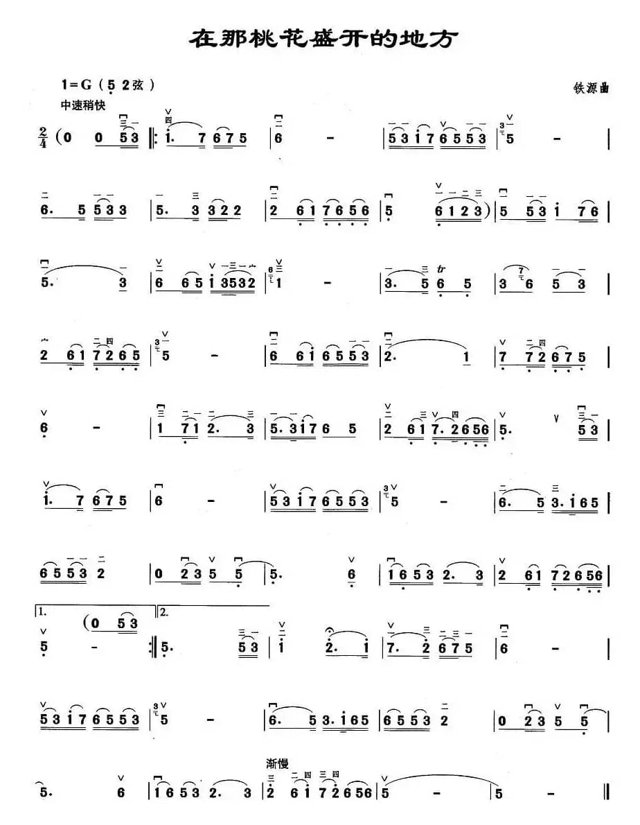 在那桃花盛开的地方