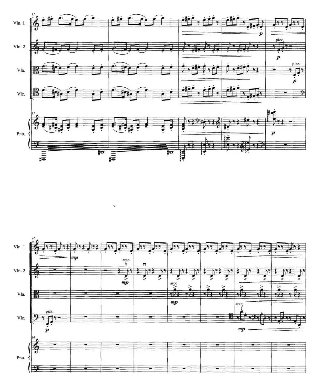 《赛龙夺锦》主题狂想曲（为钢琴弦乐五重奏而作）