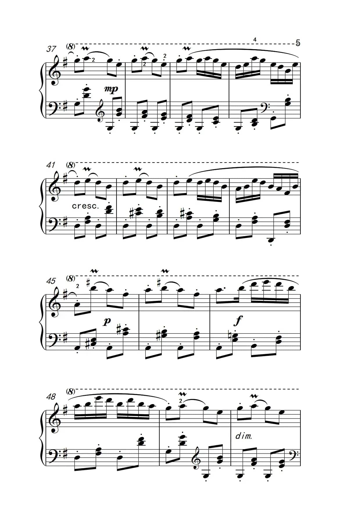 第六级 3.牧童短笛（中央音乐学院 钢琴（业余）考级教程 4-6级）