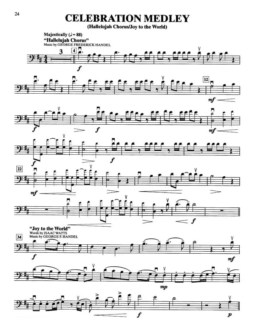 CELEBRATION MEDLEY（大提琴分谱）