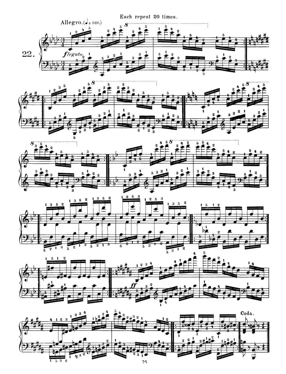 Czerny - 40 Daily Exerci Op.337（20—25）（40首日常训练曲）