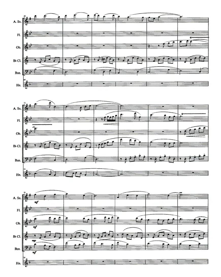 拔根芦柴花（萨克斯与木管五重奏）