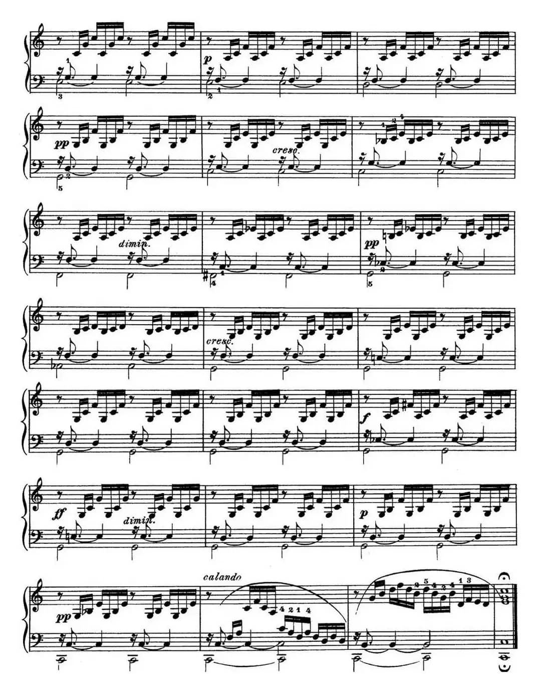 巴赫《平均律钢琴曲集·第一卷》之前奏曲（NO.1）