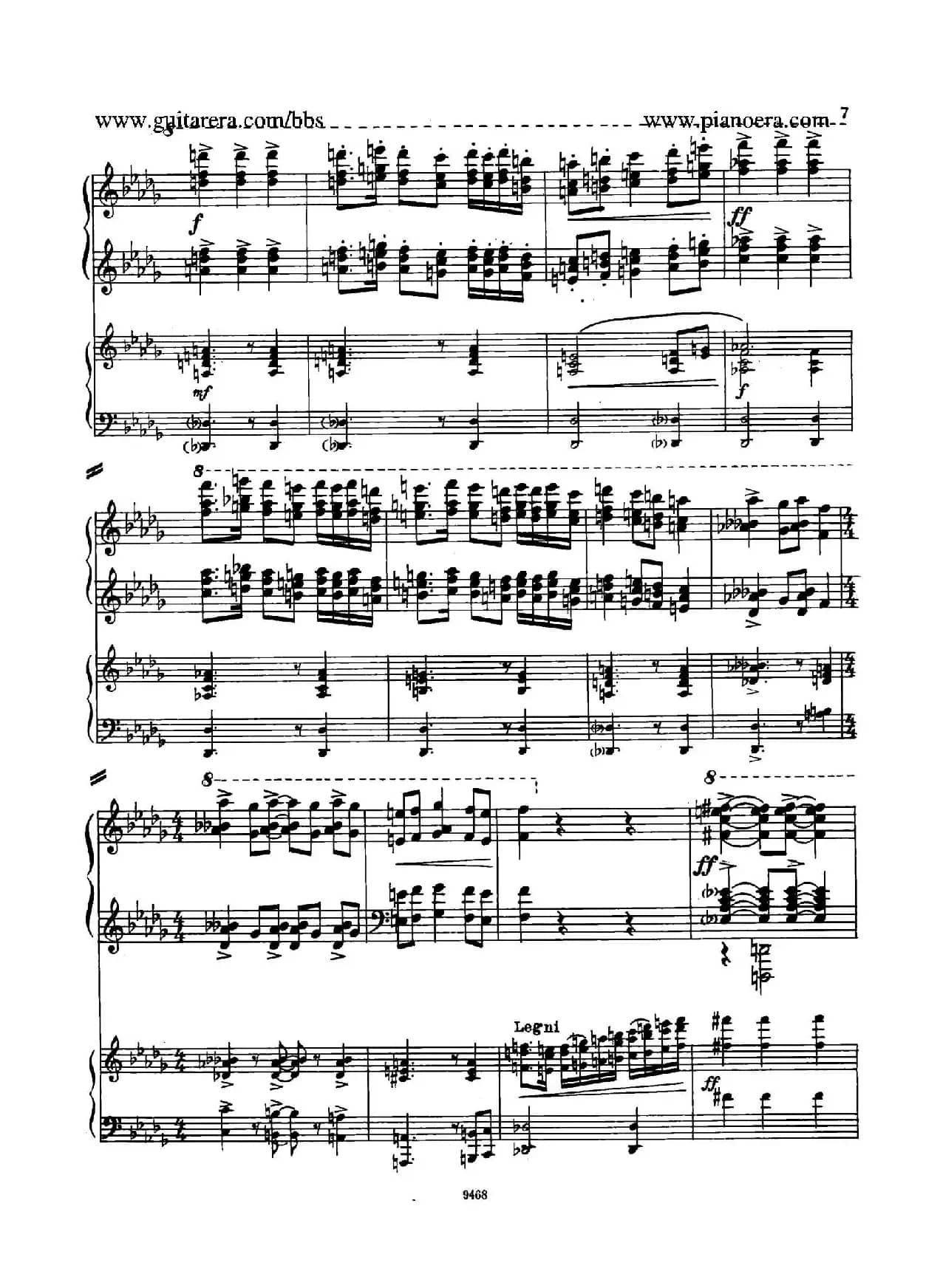 Piano Concerto in D-flat Major Op.37（降D大调钢琴协奏曲·Ⅰ·双钢琴）