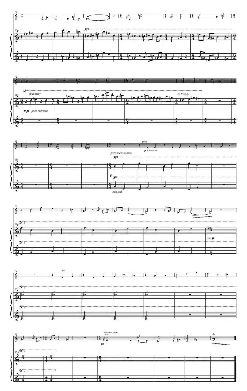 Sonata Poema aenigmaticum（小提琴+钢琴伴奏、3rd movement）