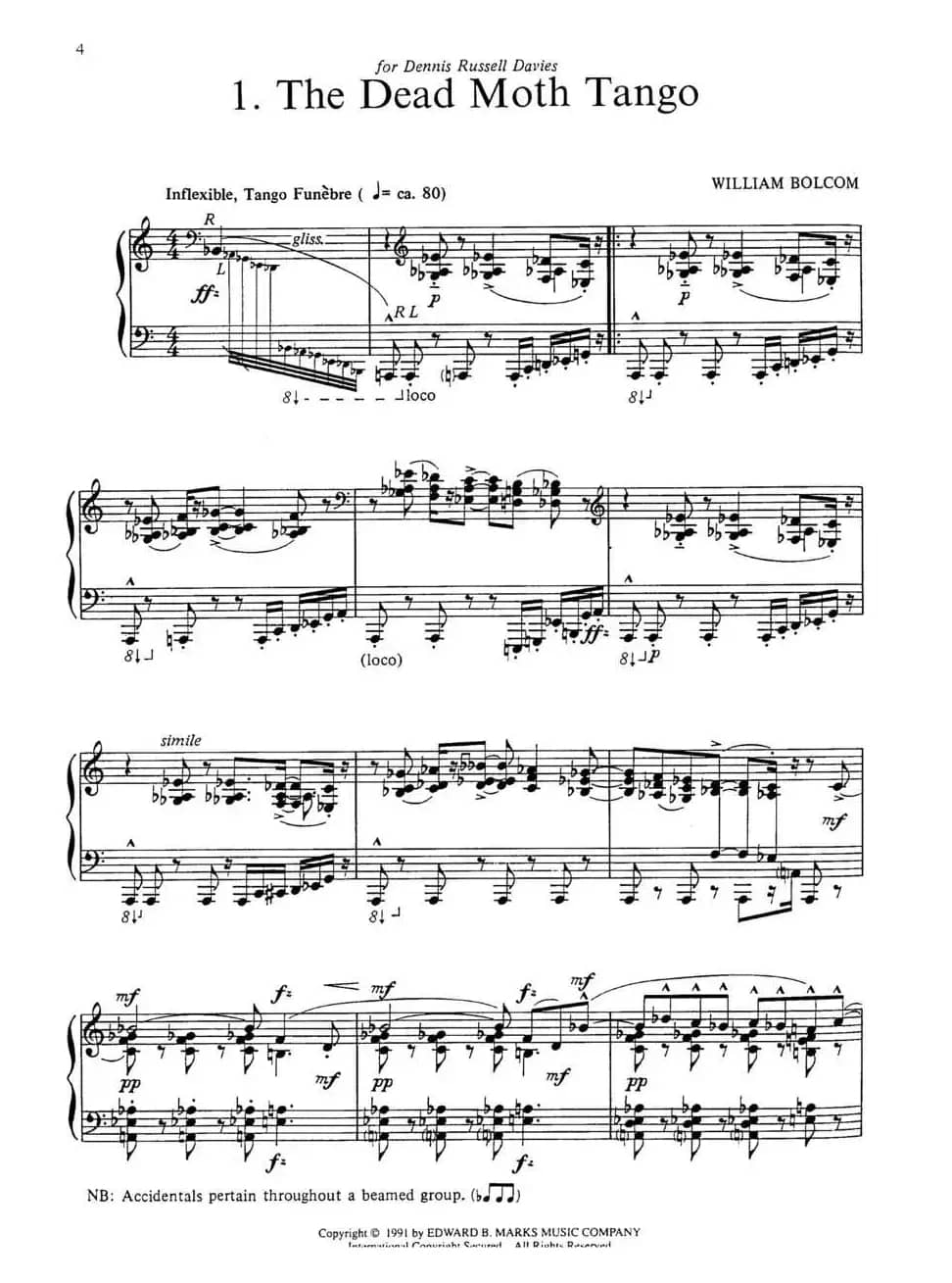 Three Dance Ptraits（3首舞蹈肖像·1）