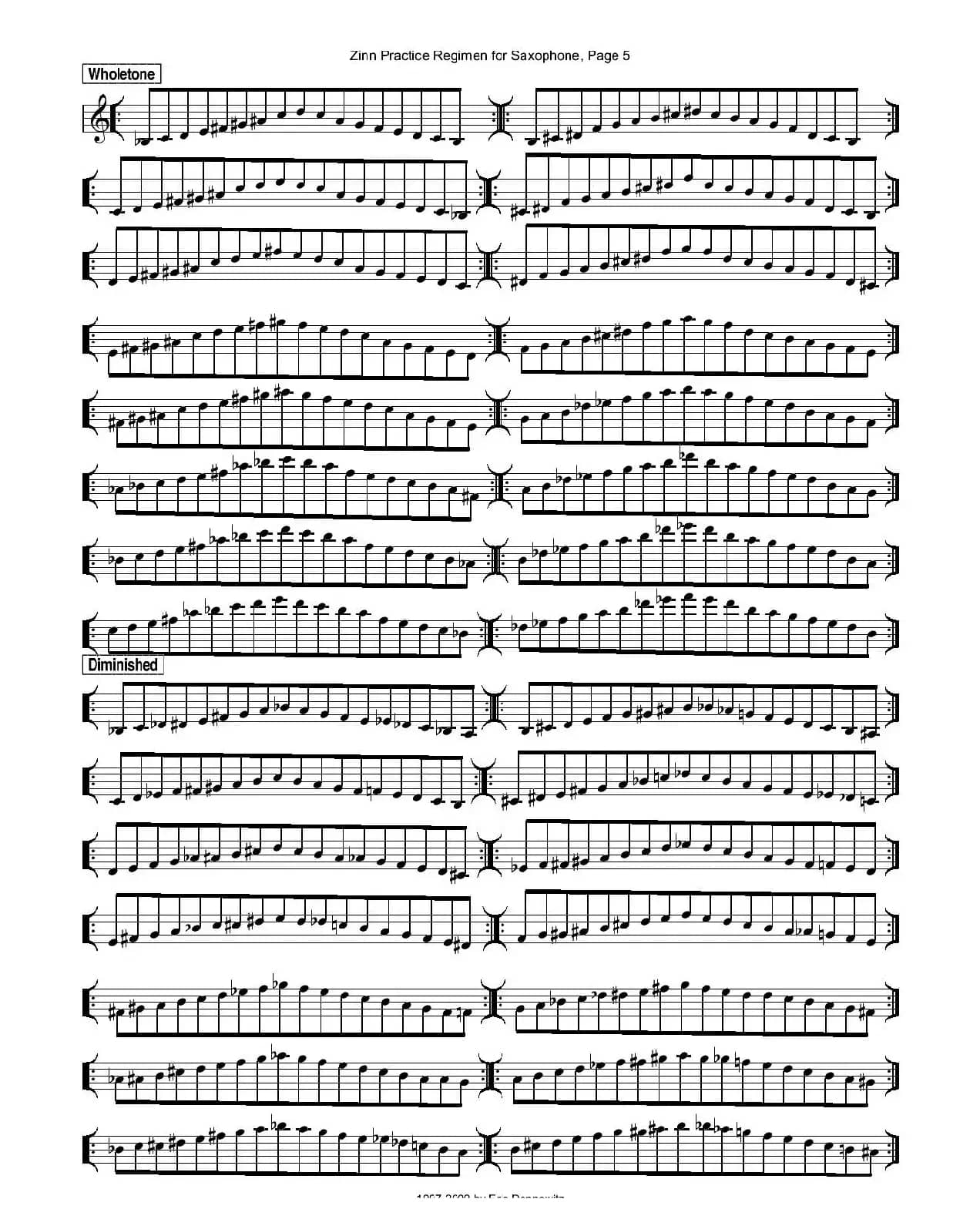 ZinnRegimenSax2009练习曲