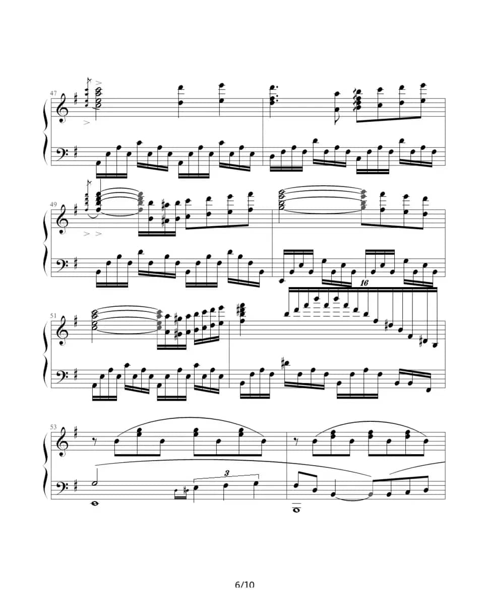 星空的旋律（滴漏制谱版）