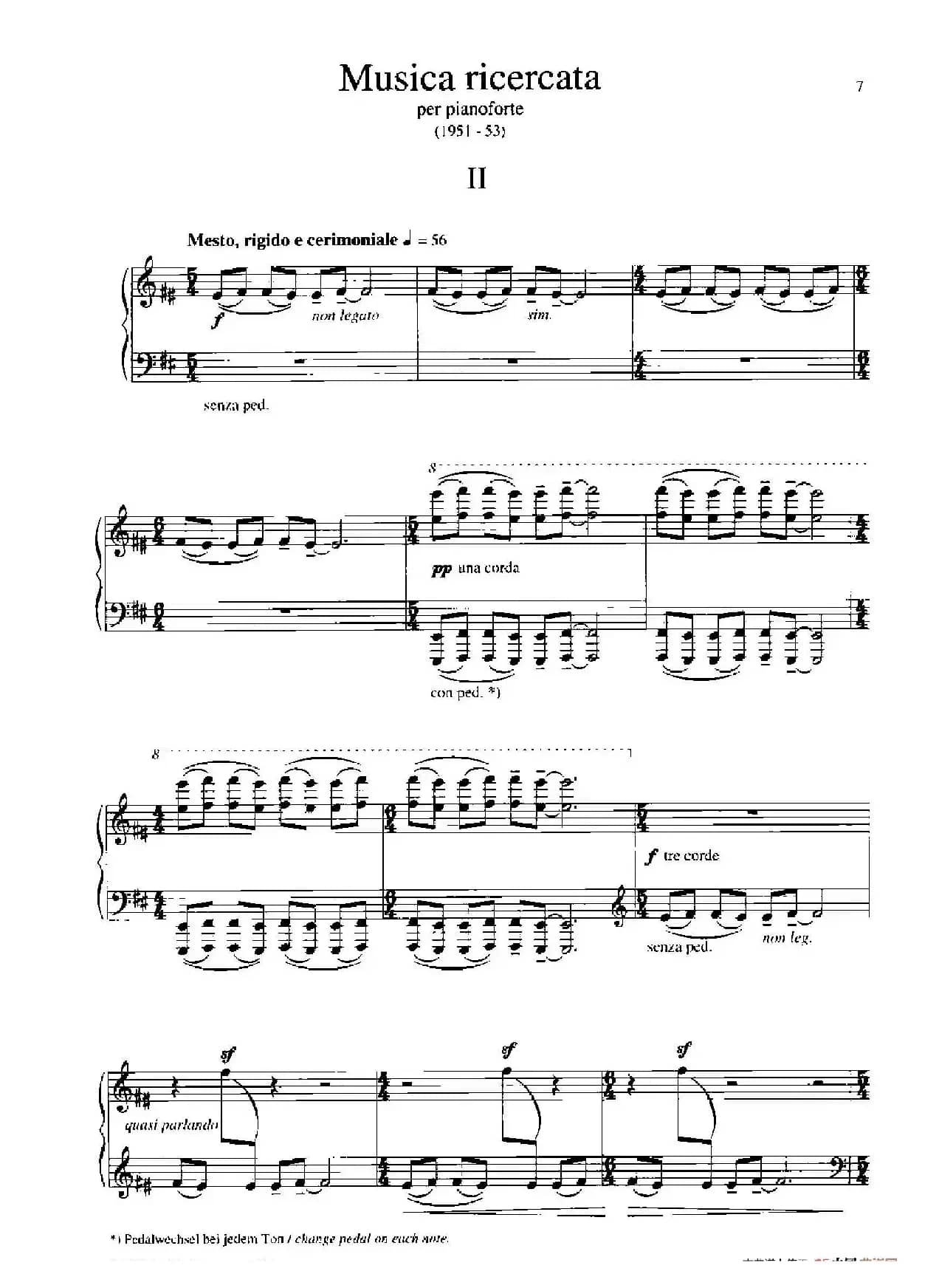 Musica Ricercata（音乐习作·2）