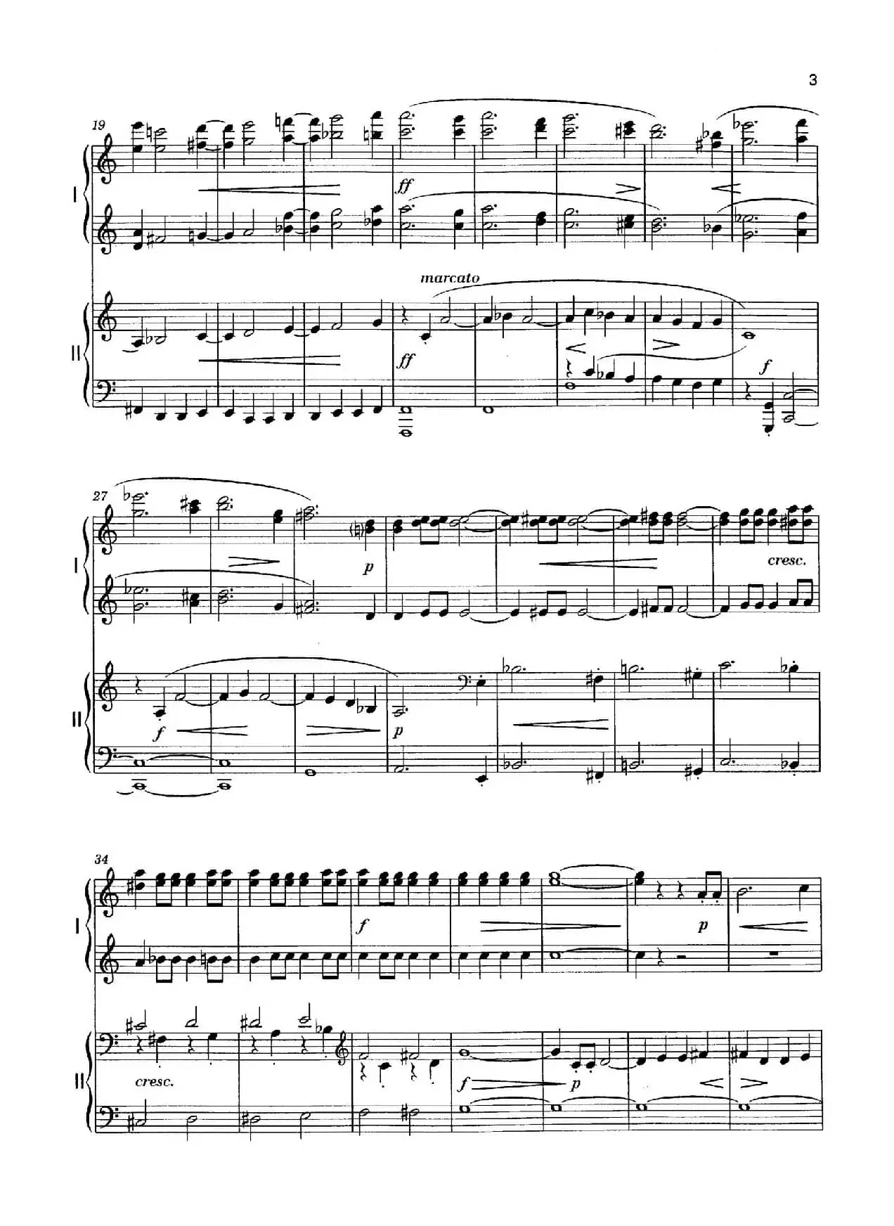 Vier Bagatellen Op.70（4首小品·Ⅰ·四手联弹）