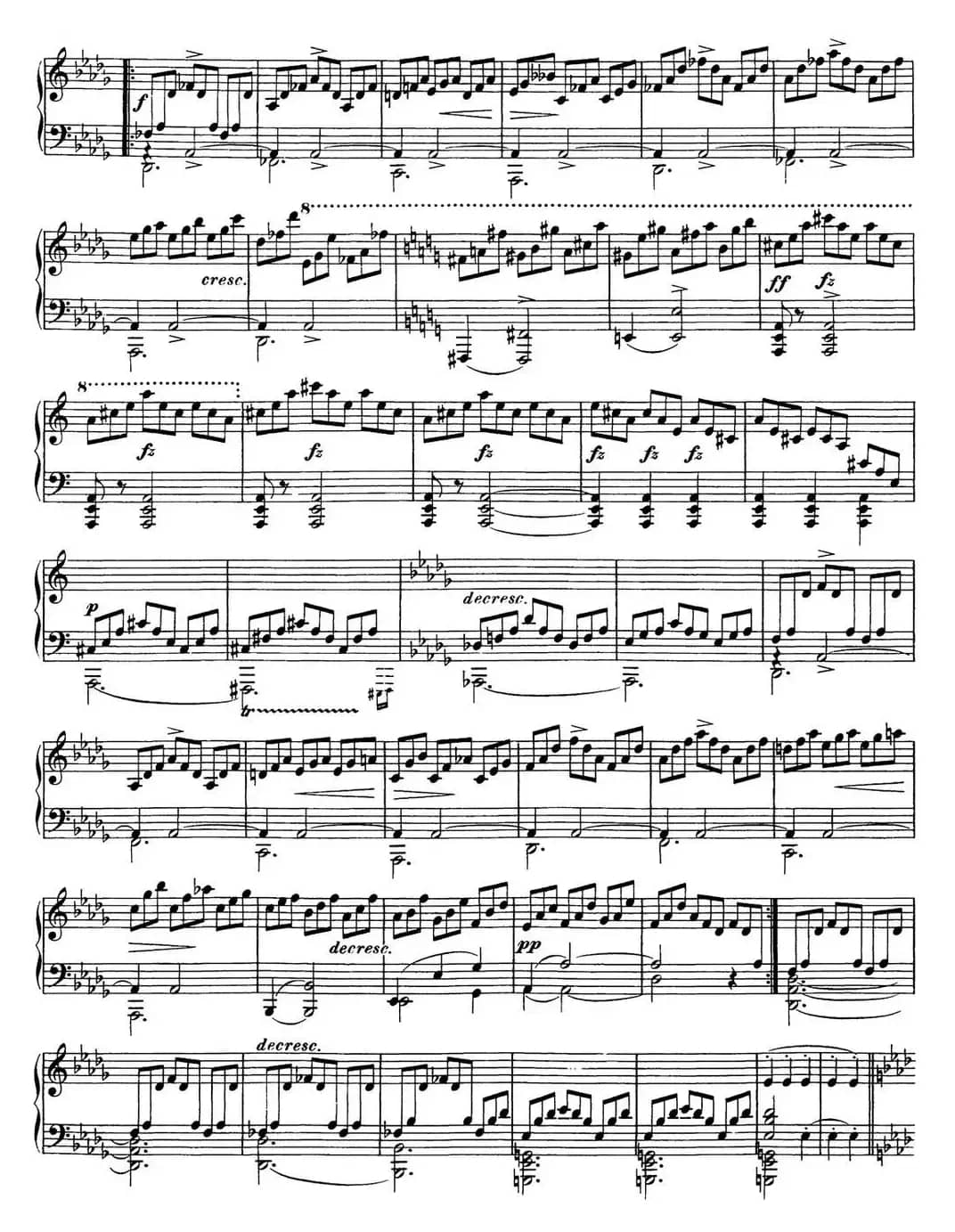 舒伯特降A大调即兴曲D.935，Op.142（NO.2）